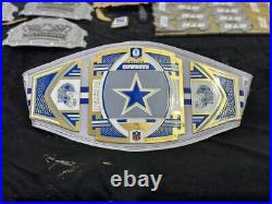 DALLAS COWBOYS NFL Championship Wrestling Belt 2mm ZINC Adult Size