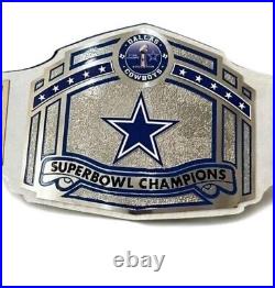 Dallas Cowboy Championship NFL Wrestling Replica Title Adult size 2MM Belt NEW