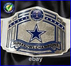 Dallas Cowboy Championship NFL Wrestling Replica Title Adult size 2MM Brass Belt