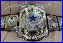 Dallas Cowboy's World Championship Belt Adult Size 2MM Brass Dallas Cowboy's World Championship Belt Adult Size 2MM Brass