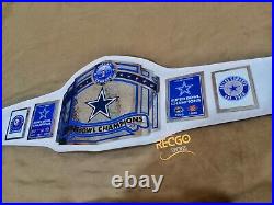 Dallas Cowboys Super Bowl Championship Belt Nickel Plated Adult Size
