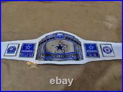 Dallas Cowboys Super Bowl Championship Belt Nickel Plated Adult Size
