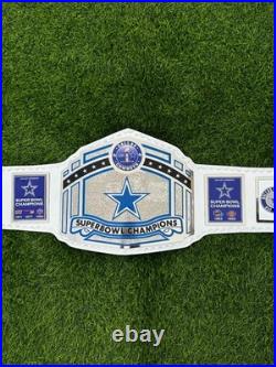 Dallas Cowboys Superbowl Championship Belt Adult size Raplica 2mm ZINC Dallas Cowboys Superbowl Championship Belt Adult size Raplica 2mm ZINC