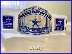 Dallas Cowboys Superbowl Championship Leather title belt Adult size 2mm 4mm