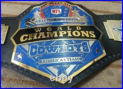 Dallas Cowboys World Championship Belt Adult Size 2mm Brass