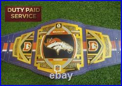 Denver Broncos NFL Legacy Championship Title Belt Brass Adult Size 2MM