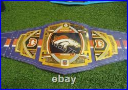 Denver Broncos NFL Legacy Championship Title Belt Brass Adult Size 2MM