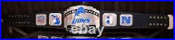 Detroit Lions Team Championship Title Belt Adult size Super Bowl 2mm New