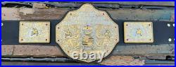 DieCasting BIG GOLD World Heavyweight Championship Replica Tittle Belt Black 6MM
