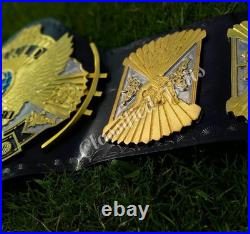 Dual Winged Eagle Wrestling Championship Replica Title Belt 6MM ZINC Adult Size