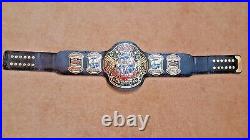 ECW WORLD HEAVYWEIGHT 2MM BRASS Championship Belt Gold Plated Real Leather