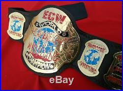 ECW World Heavyweight Championship Wrestling Belt Leather Replica Brass Metal