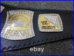 Edge Rated R Spinner Championship (2MM) Belt Adult Size champion Mattel Brass