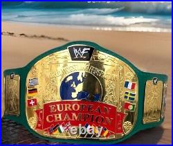 European Championship Replica Belt Wrestling Title Rare Collectible 2mm Brass