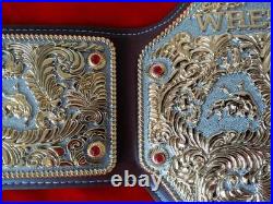 Fandu Big Gold Nickel/gold Wrestling Championship Title Belt Brown Strap