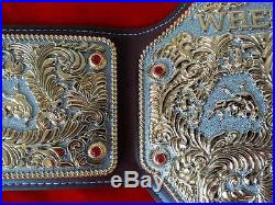 Fandu Big Gold Nickel/gold Wrestling Championship Title Belt Dark Brown Leather