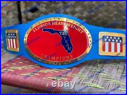 Florida tag team NWA Heavyweight Championship Replica Belt Adult 2mm Brass