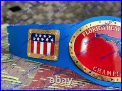 Florida tag team NWA Heavyweight Championship Replica Belt Adult 2mm Brass