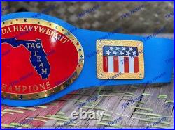 Florida tag team NWA Heavyweight Championship Replica Belt Adult 2mm Brass