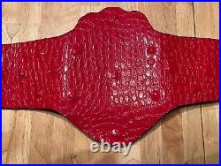 GCW World Championship Leather Belt 5mm Zinc Plates. Game Changer Wrestling
