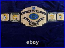 GREEN Bay Packers Championship belt Adult Size 2mm zinc