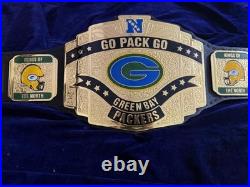 GREEN Bay Packers Championship belt Adult Size 2mm zinc