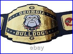 Georgia Bulldogs Wrestling Championship Belt Brass Plates All Adult Size
