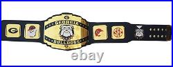 Georgia Bulldogs Wrestling Championship Belt Brass Plates All Adult Size