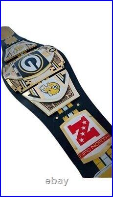 Green BAY Packers NFL Championship 2mm Adult Size Brass Plated Wrestling belt