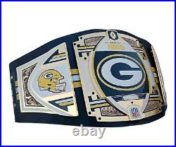Green BAY Packers NFL Championship 2mm Adult Size Brass Plated Wrestling belt