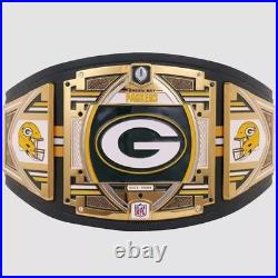 Green Bay Packers N-f-l Championship Belt Adult Size 2mm Brass Green Bay Packers N-f-l Championship Belt Adult Size 2mm Brass
