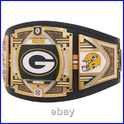 Green Bay Packers N-f-l Championship Belt Adult Size 2mm Brass Green Bay Packers N-f-l Championship Belt Adult Size 2mm Brass
