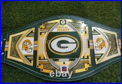 Greenbay Packers NFL Championship Title Belt Adult Size 2mm Replica Greenbay Packers NFL Championship Title Belt Adult Size 2mm Replica
