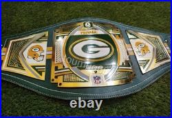 Greenbay Packers NFL Championship Title Belt Adult Size 2mm Replica Greenbay Packers NFL Championship Title Belt Adult Size 2mm Replica