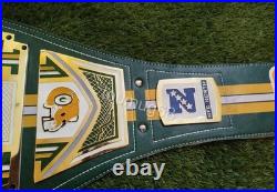 Greenbay Packers NFL Championship Title Belt Adult Size 2mm Replica Greenbay Packers NFL Championship Title Belt Adult Size 2mm Replica