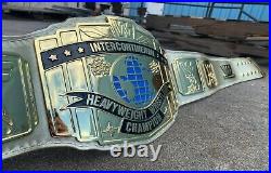 HEAVYWEIGHT WRESTLING Championship Title Leather Belt Replica Brass 4MM