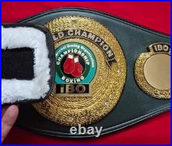 IBO World Boxing Championship Belt Replica Adult Size Custom Metal Plates 48in