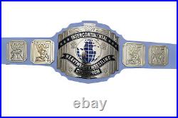 INTERCONTINENTAL Heavy Weight Wrestling Championship Replica Belt 2mm Brass Blue