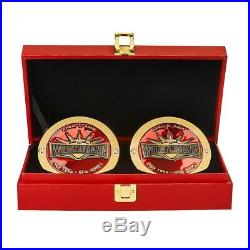 IN HAND WWE WRESTLEMANIA 35 Championship Replica Sideplates Side Plates
