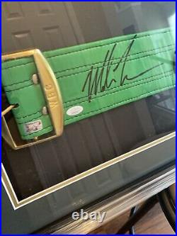 IRON MIKE TYSON autographed WBC championship belt with COA JSA