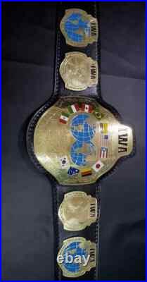 IWA Wrestling Championship Leather Belt Adult Size