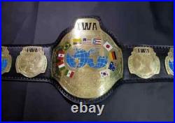 IWA Wrestling Championship Leather Belt Adult Size