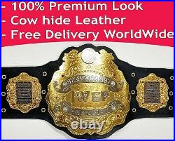 IWGP Heavyweight Championship Belt Dual Layer Gold Plated Premium 4 side plates