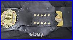 IWGP Heavyweight Championship Belt V4. HD. Stacked Zinc. Real Leather. Full Size
