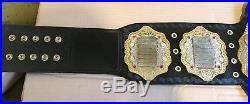 IWGP Heavyweight Championship Leather Belt Adult Size Dual Gold Plated
