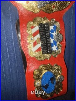IWGP US World Heavyweight Championship Wrestling Replica Belt Metal & Leather IWGP US World Heavyweight Championship Wrestling Replica Belt Metal & Leather