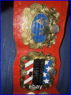 IWGP US World Heavyweight Championship Wrestling Replica Belt Metal & Leather IWGP US World Heavyweight Championship Wrestling Replica Belt Metal & Leather
