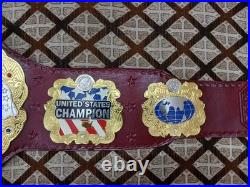 IWGP US World Heavyweight Championship Wrestling Replica Title Belt Double