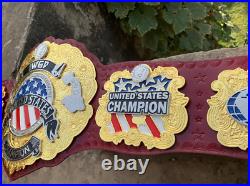 IWGP Unite States US champion championship double layer stacked belt adult