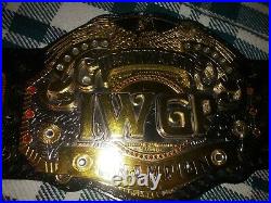IWGP V3 Wrestling Championship Title Belt Real Leather Strap (WWE, WWF, NWA, AEW)